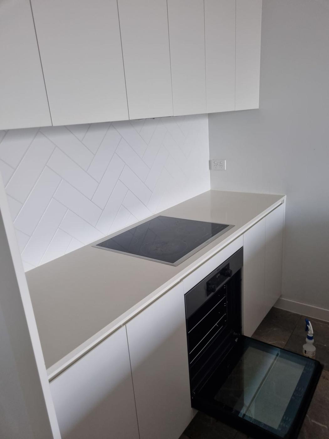 Kitchenette with induction cooktop