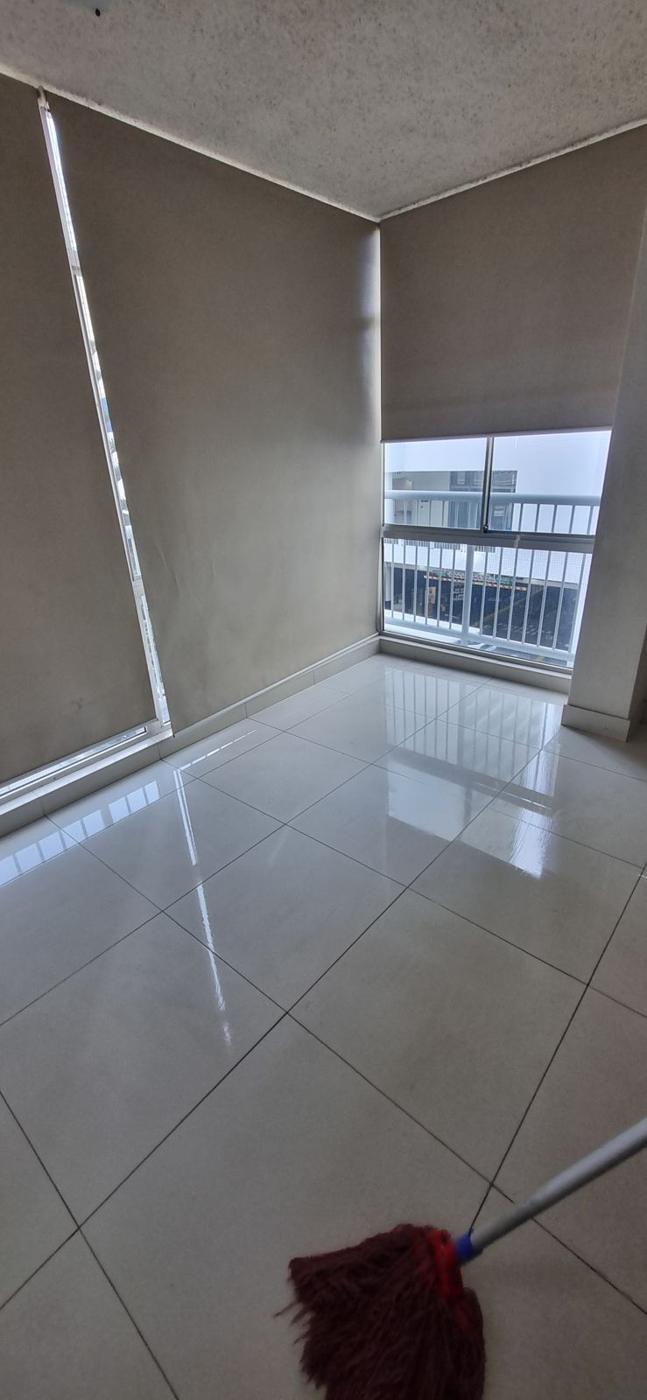 Tiled floor polished to a shine